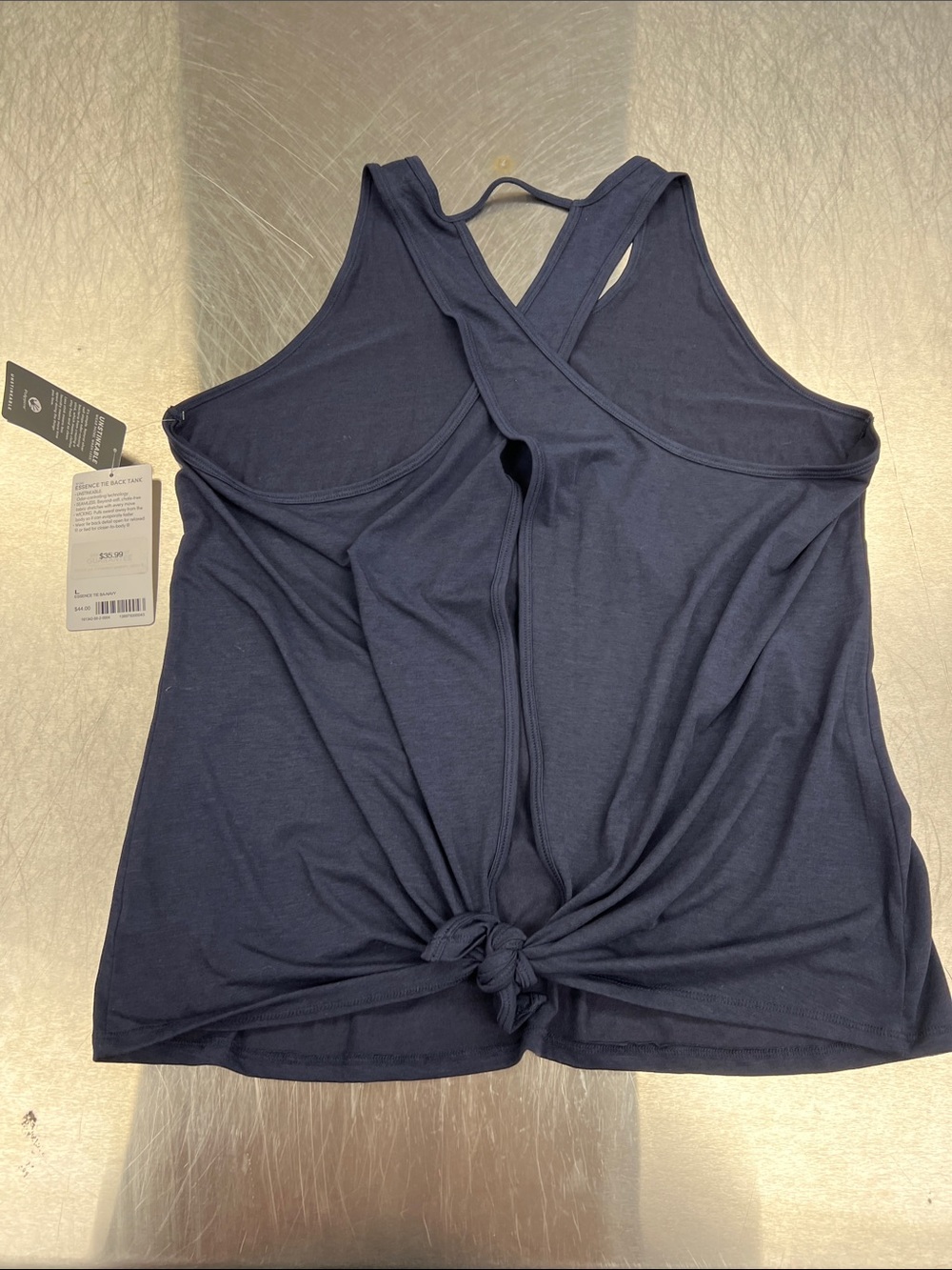 Athleta Navy Unstinkable Racer Back Tank Women’s L